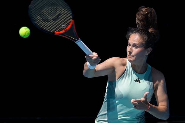 January 16, 2024: 14th seed DARIA KASATKINA of the Russian Federation in action against PEYTON STEARNS of the USA on KIA Arena in a Women s Singles 2nd round match on day 3 of the 2024 Australian Open in Melbourne, Australia. Cal Media USA - ZUMAc04_ 20240116_faf_c04_002 Copyright: xSydneyxLowx
