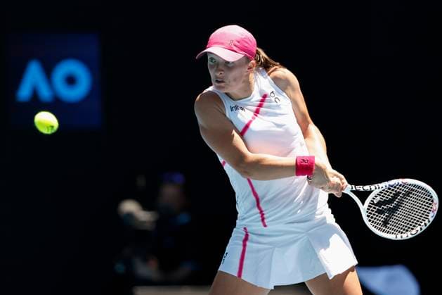 Iga Swiatek, Australian Open 2024, Melbourne Park, Melbourne, Victoria, Australia. Copyright: xJuergenxHasenkopfx