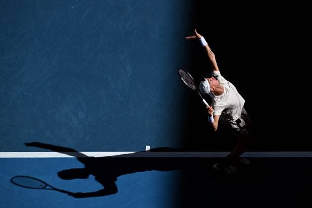 Sport Bilder des Tages TENNIS AUSTRALIAN OPEN, Thanasi Kokkinakis of Australia in action during his round 1 match against Sebastian Ofner of Austria on Day 3 of the 2024 Australian Open at Melbourne Park in Melbourne, Tuesday, January 16, 2024. ( NO ARCHIVING, EDITORIAL USE ONLY, NO USE IN BOOKS WITHOUT CONSENT MELBOURNE VICTORIA AUSTRALIA  Copyright: xJAMESxROSSx 20240116001889654278