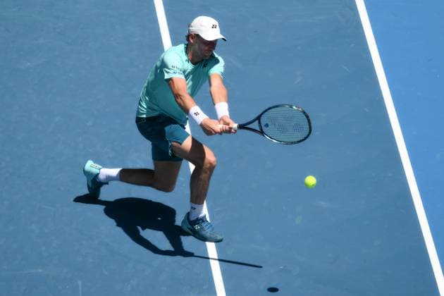 Casper Ruud (NOR) during his first round match Australian Open, Day Two, Tennis, Melbourne Park, Melbourne, Australia - 16 Jan 2024  Copyright: xJamesxGourley Shutterstockx 14302243ci