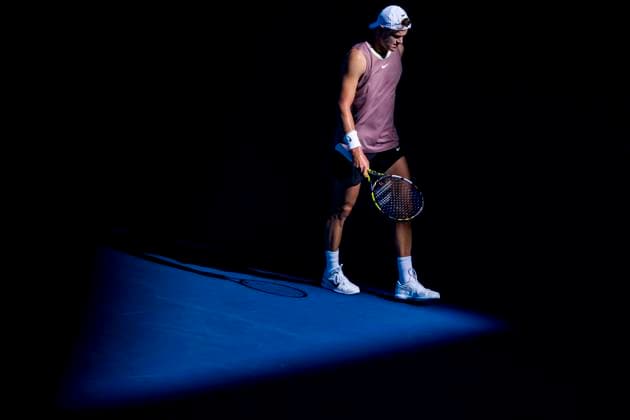 MELBOURNE, VIC - JANUARY 16: Holger Rune of Denmark in action during Round 1 of the 2024 Australian Open on January 16 2024, at Melbourne Park in Melbourne, Australia. (Photo by Jason Heidrich Icon Sportswire) TENNIS: JAN 16 Australian Open EDITORIAL USE ONLY Icon240116142
