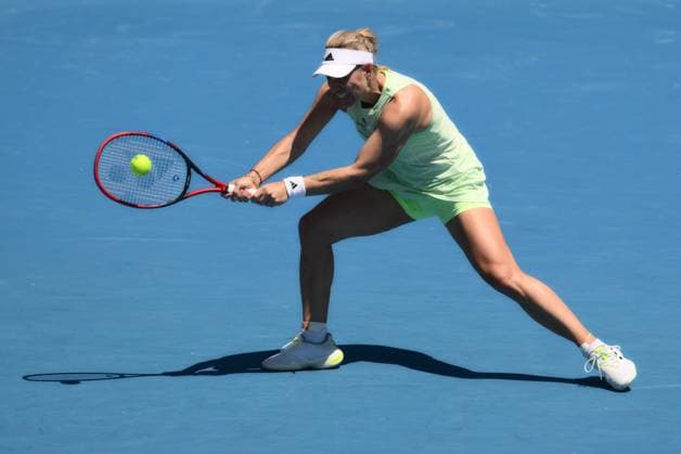 Angelique Kerber (GER) during her first round match Australian Open, Day Two, Tennis, Melbourne Park, Melbourne, Australia - 16 Jan 2024  Copyright: xJamesxGourley Shutterstockx 14302243da