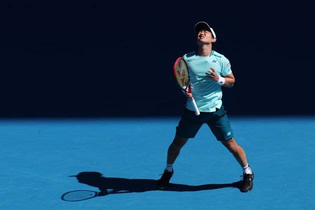 Yoshihito Nishioka of Japan in action Australian Open, Day Three, Tennis, Melbourne Park, Melbourne, Australia - 16 Jan 2024  Copyright: xEllaxLing Shutterstockx 14297583m