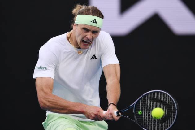 Alexander Zverev (GER) during his first round match Australian Open, Day Three, Tennis, Melbourne Park, Melbourne, Australia - 16 Jan 2024  Copyright: xJamesxGourley Shutterstockx 14297584cf