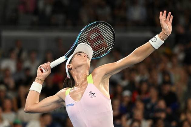 TENNIS AUSTRALIAN OPEN, Ajla Tomljanovic of Australia in action during her round 1 match against Petrea Martic of Croatia on Day 3 of the 2024 Australian Open at Melbourne Park in Melbourne, Tuesday, January 16, 2024. ( NO ARCHIVING, EDITORIAL USE ONLY, NO USE IN BOOKS WITHOUT CONSENT MELBOURNE VICTORIA AUSTRALIA  Copyright: xJAMESxROSSx 20240116001889720407