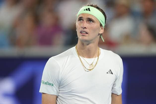 Alexander Zverev, GER, during first round of 2024 Australian Open in Melbourne, 16 01 2023; -