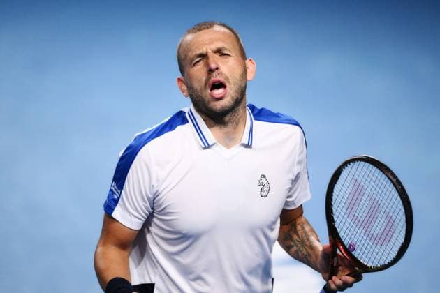 Dan Evans (GBR) during his first round match Australian Open, Day Three, Tennis, Melbourne Park, Melbourne, Australia - 16 Jan 2024  Copyright: xJamesxGourley Shutterstockx 14297584gl
