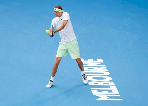Alexander Zverev (GER), Australian Open 2024, Melbourne Park, Melbourne, Victoria, Australia. Copyright: xJuergenxHasenkopfx