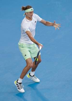 Alexander Zverev (GER), Australian Open 2024, Melbourne Park, Melbourne, Victoria, Australia. Copyright: xJuergenxHasenkopfx