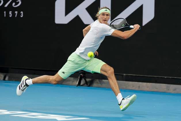 Alexander Zverev (GER), Australian Open 2024, Melbourne Park, Melbourne, Victoria, Australia. Copyright: xJuergenxHasenkopfx