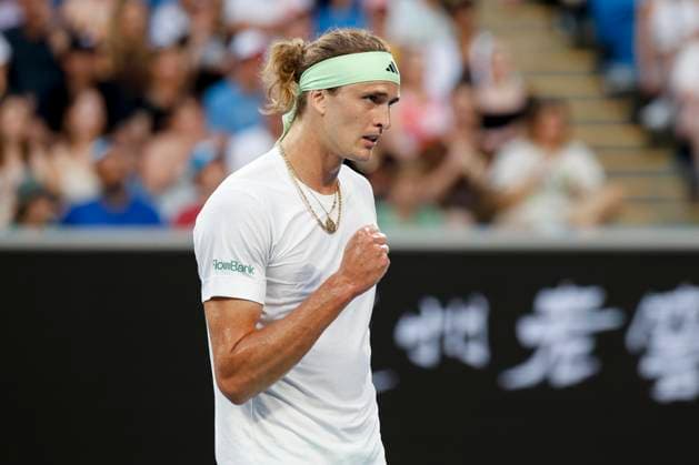 Alexander Zverev (GER) macht die Faust und jubelt,Jubel, Freude,Emotion, Australian Open 2024, Melbourne Park, Melbourne, Victoria, Australia. Copyright: xJuergenxHasenkopfx