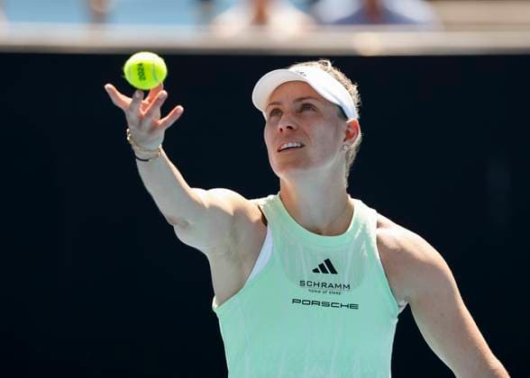 Angelique Kerber (GER), Australian Open 2024, Melbourne Park, Melbourne, Victoria, Australia. Copyright: xJuergenxHasenkopfx