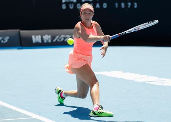 Danielle Collins, Australian Open 2024, Melbourne Park, Melbourne, Victoria, Australia. Copyright: xJuergenxHasenkopfx
