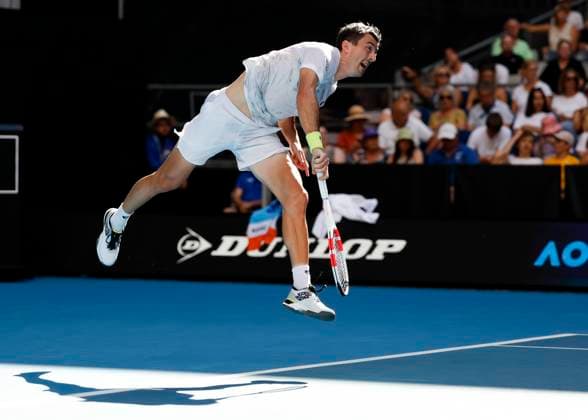 Sebastian Ofner (AUT), Australian Open 2024, Melbourne Park, Melbourne, Victoria, Australia. Copyright: xJuergenxHasenkopfx