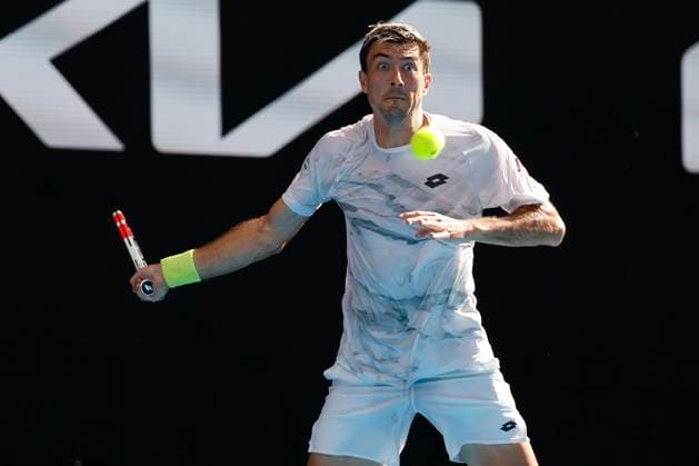 Sebastian Ofner (AUT), Australian Open 2024, Melbourne Park, Melbourne, Victoria, Australia. Copyright: xJuergenxHasenkopfx
