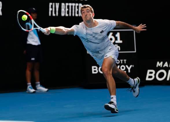 Sebastian Ofner (AUT), Australian Open 2024, Melbourne Park, Melbourne, Victoria, Australia. Copyright: xJuergenxHasenkopfx