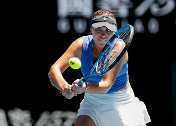 Sofia Kenin, Australian Open 2024, Melbourne Park, Melbourne, Victoria, Australia. Copyright: xJuergenxHasenkopfx