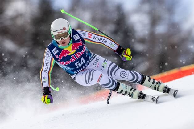 Sport Themen der Woche KW03 Sport Bilder des Tages ALPINE SKIING - FIS WC Kitzbuehel KITZBUEHEL,AUSTRIA,16.JAN.24 - ALPINE SKIING - FIS World Cup, Hahnenkamm-race, downhill training, men. Image shows Jacob Schramm (GER).  GEPAxpictures xMathiasxMandl