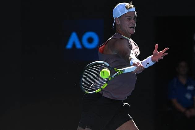 2024 Australian Open - Melbourne Holger Rune (DEN) during his first round match at the 2024 Australian Open at Melbourne Park in Melbourne, AUSTRALIA, on January 16, 2024. Photo by Corinne Dubreuil ABACAPRESS.COM Melbourne Australia  Copyright: xDubreuilxCorinne ABACAx