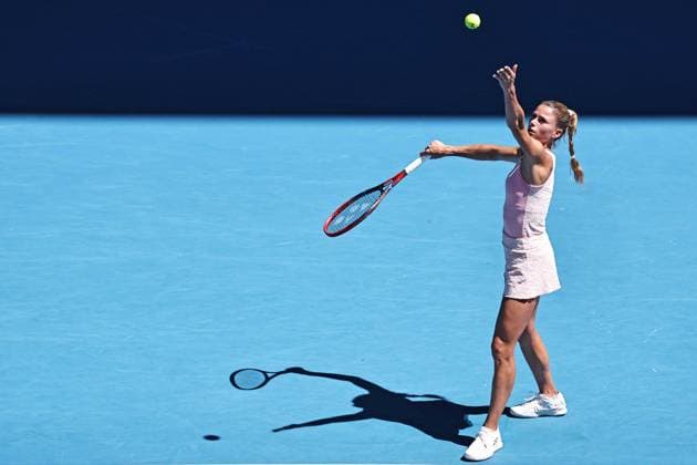 Camila Giorgi, ITA, during first round of 2024 Australian Open in Melbourne, 16 01 2023; -