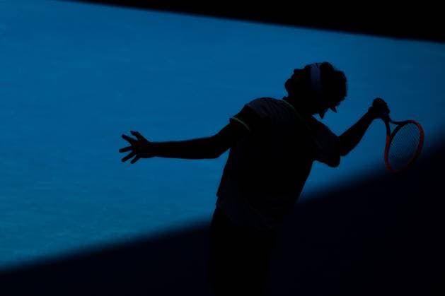 Taylor Fritz (USA) in action during his second round match Australian Open, Day Four, Tennis, Melbourne Park, Melbourne, Australia - 17 Jan 2024  Copyright: xJamesxGourley Shutterstockx 14297589en
