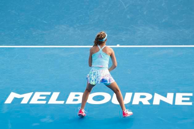 Magdalena Frech, Australian Open 2023, Melbourne Park, Melbourne, Victoria, Australia. Copyright: xJuergenxHasenkopfx