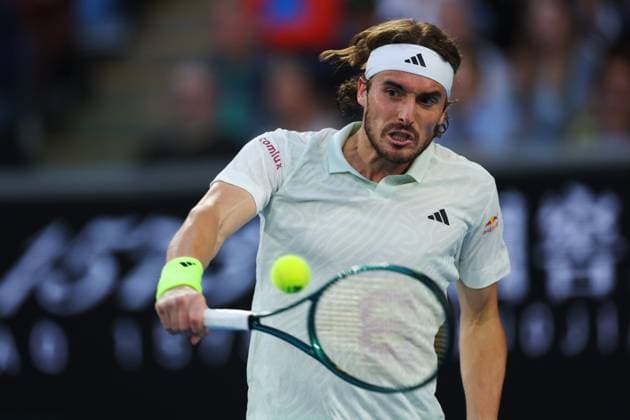 Stefanos Tsitsipas (GRE) during his second round match Australian Open, Day Four, Tennis, Melbourne Park, Melbourne, Australia - 17 Jan 2024  Copyright: xEllaxLing Shutterstockx 14297587ee