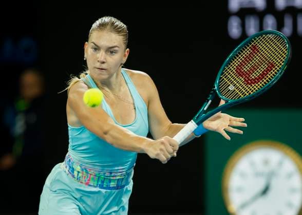 Maria Timofeeva (RUS), Australian Open 2024, Melbourne Park, Melbourne, Victoria, Australia. Copyright: xJuergenxHasenkopfx