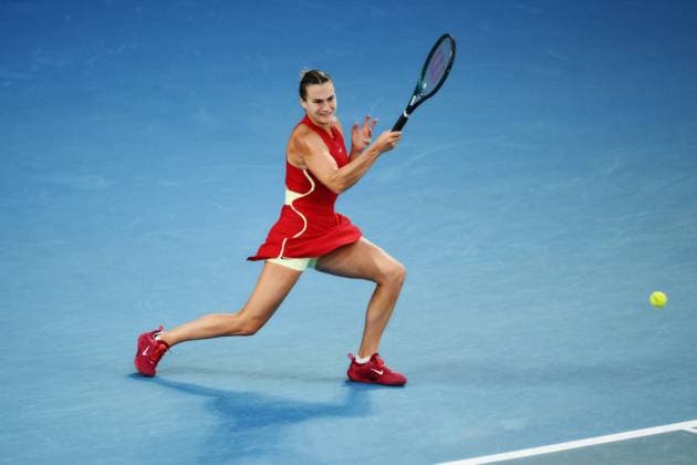 Aryna Sabalenka (BLR) during her second round match Australian Open, Day Four, Tennis, Melbourne Park, Melbourne, Australia - 17 Jan 2024  Copyright: xJamesxGourley Shutterstockx 14297589hy