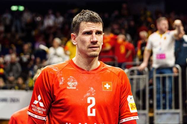 Andy Schmid (Schweiz, 02) GER, Nordmazedonien vs. Schweiz, Handball, Maenner, EHF Euro 2024, Gruppe A, Spieltag 3, 16.01.2024 GER, Nordmazedonien vs. Schweiz, Handball, Maenner, EHF Euro 2024, Gruppe A, Spieltag 3, 16.01.2024 Berlin Copyright: xEibnerxPressefoto MarcelxvonxFehrnx EP_MFN