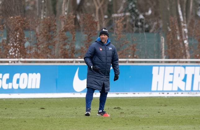 Fussball, Herren, Saison 2023 24, 2. Bundesliga, Hertha BSC, Training, Trainer Pal Dardai (Hertha BSC), 17.01. 2024,