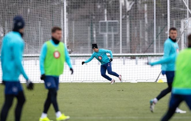 Fussball, Herren, Saison 2023 24, 2. Bundesliga, Hertha BSC, Training, Ibrahim Maza (Hertha BSC), 17.01. 2024,