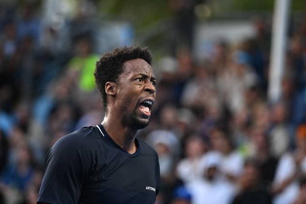Australian Open - Melbourne Gael Monfils (FRA) during his second round match at the 2024 Australian Open at Melbourne Park in Melbourne, AUSTRALIA, on January 17, 2024. Photo by Corinne Dubreuil ABACAPRESS.COM Melbourne Australia  Copyright: xDubreuilxCorinne ABACAx