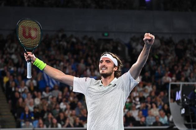 Australian Open - Melbourne Stefanos Tsitsipas (GRE) during his second round match at the 2024 Australian Open at Melbourne Park in Melbourne, AUSTRALIA, on January 17, 2024. Photo by Corinne Dubreuil ABACAPRESS.COM Melbourne Australia  Copyright: xDubreuilxCorinne ABACAx