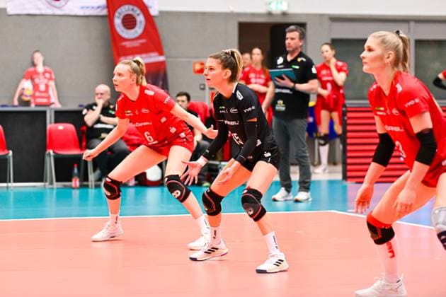 CEV Volleyball Cup 2024, Dresdner SC vs. Viteos Neuchatel UC, Dresden, 17.01.2024 Aleksandra Jegdic (Dresdner SC, 15) CEV Volleyball Cup 2024, Dresdner SC vs. Viteos Neuchatel UC am 17.01.2024 in der Margon Arena Dresden Copyright: xBEAUTIFULxSPORTS Hoepnerx