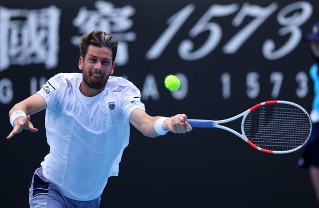 Cameron Norrie of GBR in action Australian Open, Day Five, Tennis, Melbourne Park, Melbourne, Australia - 18 Jan 2024  Copyright: xEllaxLing Shutterstockx 14305074r