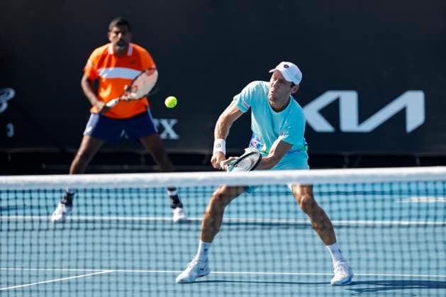 Rohan Bopanna Matthew Ebden, Herren Doppel, Australian Open 2024, Melbourne Park, Melbourne, Victoria, Australia. Copyright: xJuergenxHasenkopfx