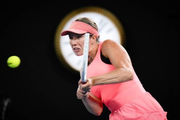 Danielle Collins (USA) in action during her second round match Australian Open, Day Five, Tennis, Melbourne Park, Melbourne, Australia - 18 Jan 2024  Copyright: xJamesxGourley Shutterstockx 14305233cq