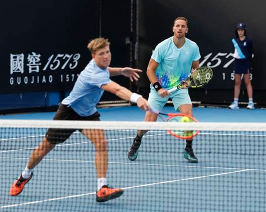 Andre Goransson Albano Olivetti, Herren Doppel, Australian Open 2024, Melbourne Park, Melbourne, Victoria, Australia. Copyright: xJuergenxHasenkopfx