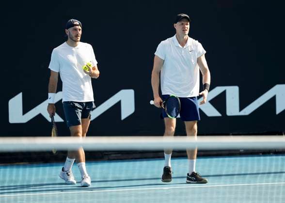 Constantine Frantzen Hendrik Jebens, Herren Doppel Australian Open 2024, Melbourne Park, Melbourne, Victoria, Australia. Copyright: xJuergenxHasenkopfx