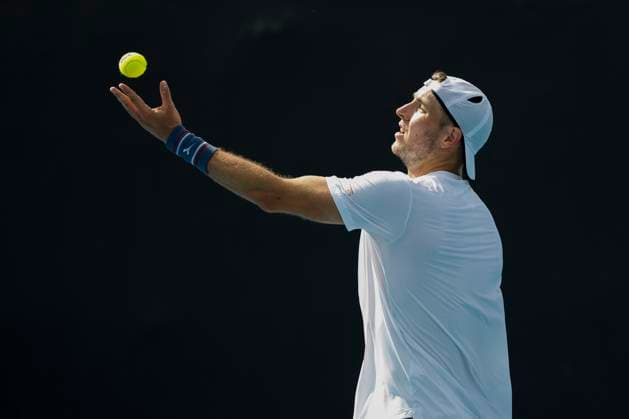 Jan-Lennard Struff, Australian Open 2024, Melbourne Park, Melbourne, Victoria, Australia. Copyright: xJuergenxHasenkopfx