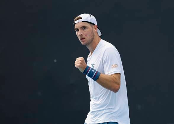 Jan-Lennard Struff macht die Faust und jubelt,Jubel, Freude,Emotion, Australian Open 2024, Melbourne Park, Melbourne, Victoria, Australia. Copyright: xJuergenxHasenkopfx