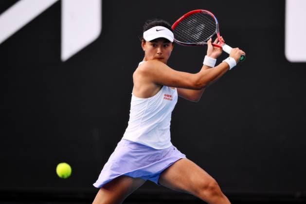 Wang Yafan (CHN) during her second round match Australian Open, Day Five, Tennis, Melbourne Park, Melbourne, Australia - 18 Jan 2024  Copyright: xJamesxGourley Shutterstockx 14305075bu