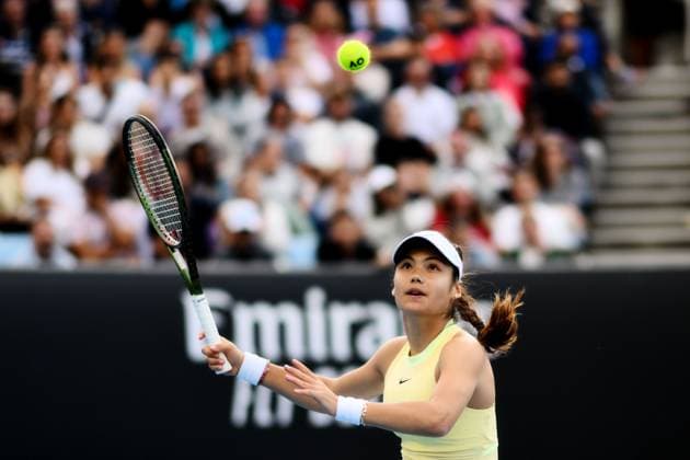 Emma Raducanu (GBR) during her second round match Australian Open, Day Five, Tennis, Melbourne Park, Melbourne, Australia - 18 Jan 2024  Copyright: xJamesxGourley Shutterstockx 14305075cn