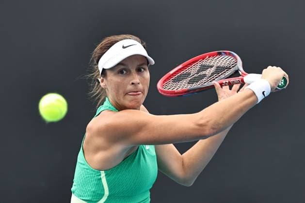 Tatjana Maria, GER, during second round of 2024 Australian Open in Melbourne, 18 01 2023; -