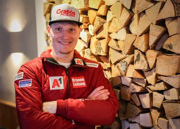 ALPINE SKIING - FIS WC Kitzbuehel KITZBUEHEL,AUSTRIA,18.JAN.24 - ALPINE SKIING - FIS World Cup, Hahnenkamm-race, press conference, PK, Pressekonferenz Ski Austria. Image shows Stefan Babinsky (AUT).  GEPAxpictures xWolfgangxGrebien