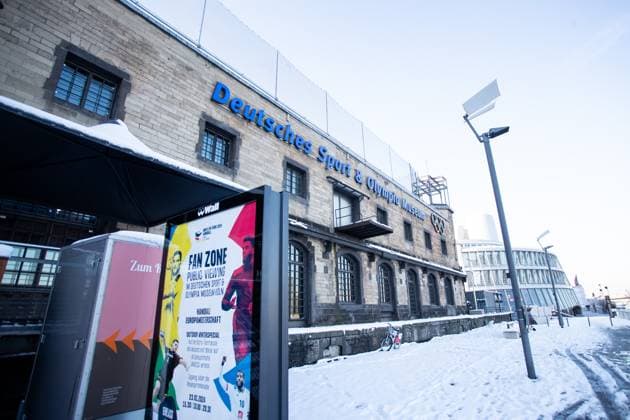 Sport Bilder des Tages Eröffnung MEN‘S EHF EURO 2024 Fan Zone im Deutsches und Olympia Museum in Köln; 18.01.2024 Deutsches Sport und Olympia Museum in Köln Eröffnung MEN‘S EHF EURO 2024 Fan Zone im Deutsches Sport und Olympia Museum in Köln; 18.01.2024 Copyright: xBEAUTIFULxSPORTS Buriakovx