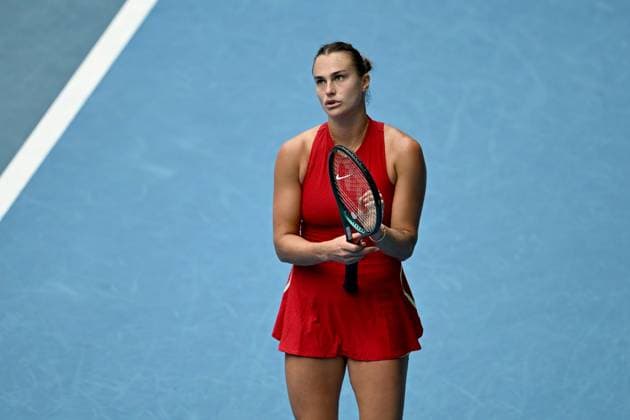 TENNIS AUSTRALIAN OPEN, Aryna Sabalenka of Belarus during her 3rd round win over Lesia Tsurenko of Ukraine on Day 6 of the 2024 Australian Open at Melbourne Park in Melbourne, Friday, January 19, 2024. ( NO ARCHIVING, EDITORIAL USE ONLY, NO USE IN BOOKS WITHOUT CONSENT MELBOURNE VICTORIA AUSTRALIA  Copyright: xLUKASxCOCHx 20240119001890844714