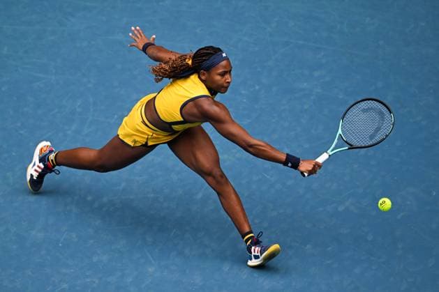 Cori Gauff (USA) in action during her third round match Australian Open, Day Five, Tennis, Melbourne Park, Melbourne, Australia - 19 Jan 2024  Copyright: xJamesxGourley Shutterstockx 14306728bm