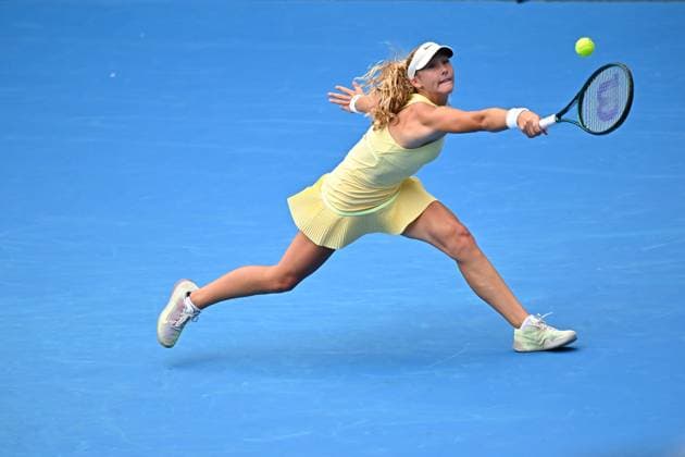 Australian Open - Melbourne Mirra Andrea (RUS) during her third round match at the 2024 Australian Open at Melbourne Park in Melbourne, Australia, on January 19, 2024. Photo by Corinne Dubreuil ABACAPRESS.COM Mebourne Australia  Copyright: xDubreuilxCorinne ABACAx